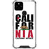 California White Block Google Pixel 5 Clear Case